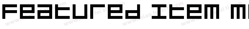 Featured Item Medium字体转换